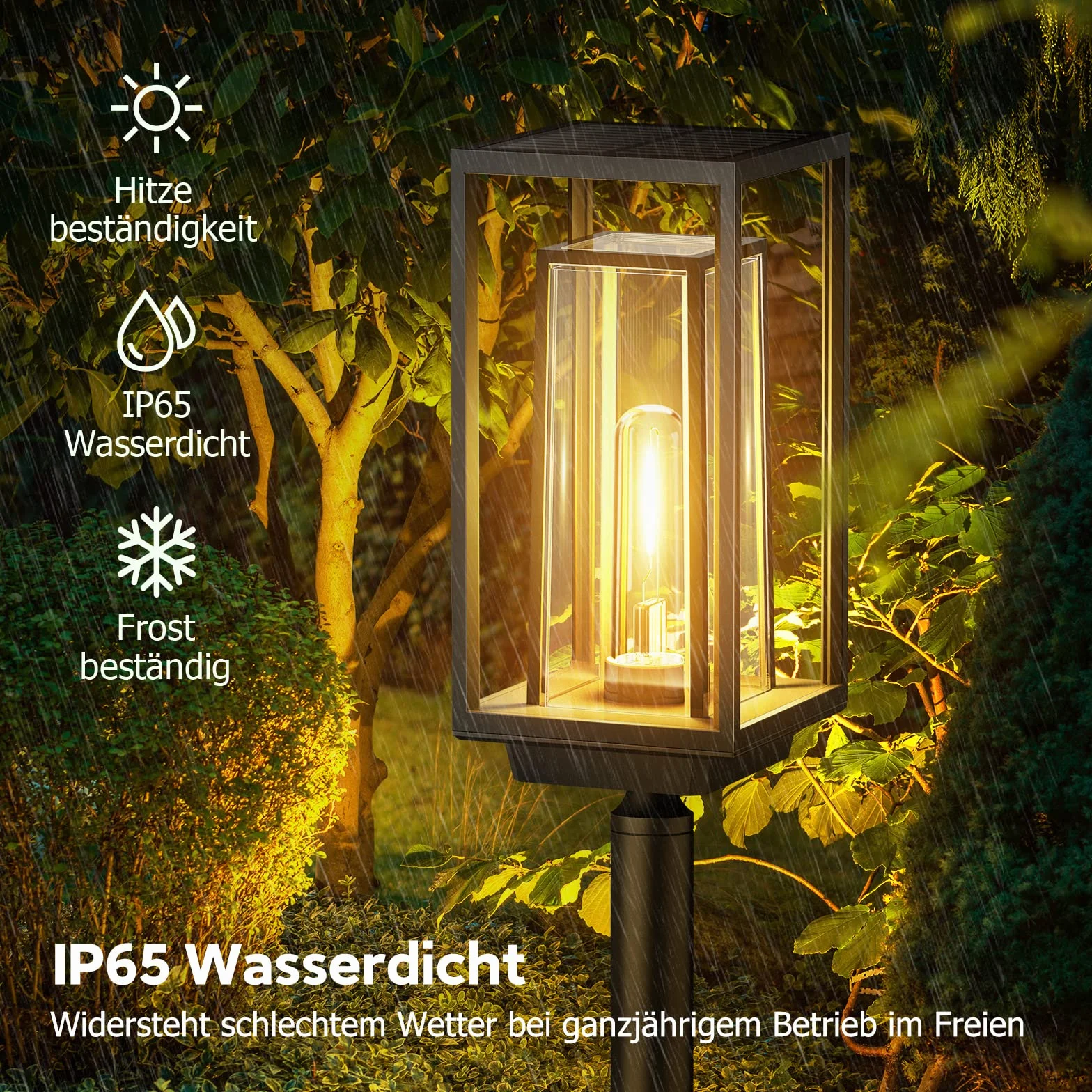Lampy solarne do ogrodu, nowoczesne, o dłuższym czasie pracy, bardzo jasne solarne lampy ogrodowe, wodoodporność IP65, dekoracja ogrodowa na balkon, taras, do użytku na zewnątrz, 2 szt.