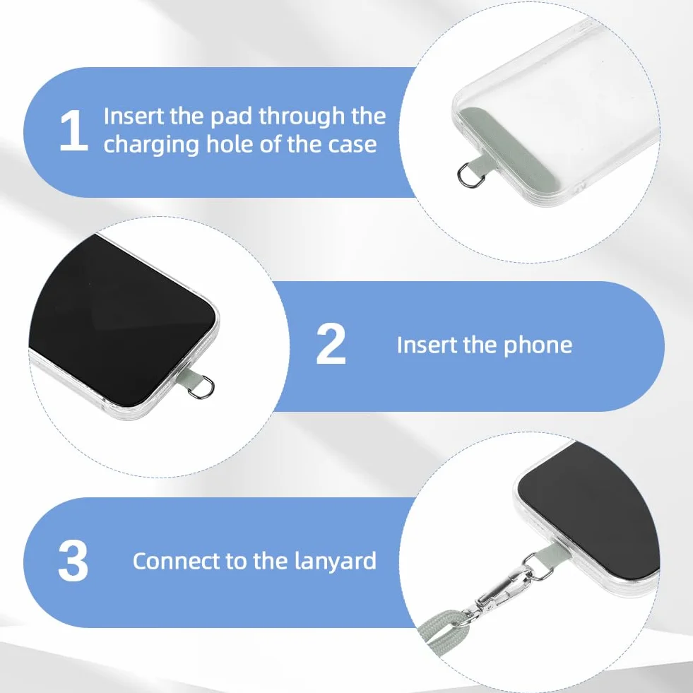 HOTUT Smycz do telefonu crossbody antykradzieżowy regulowany 2 szt.