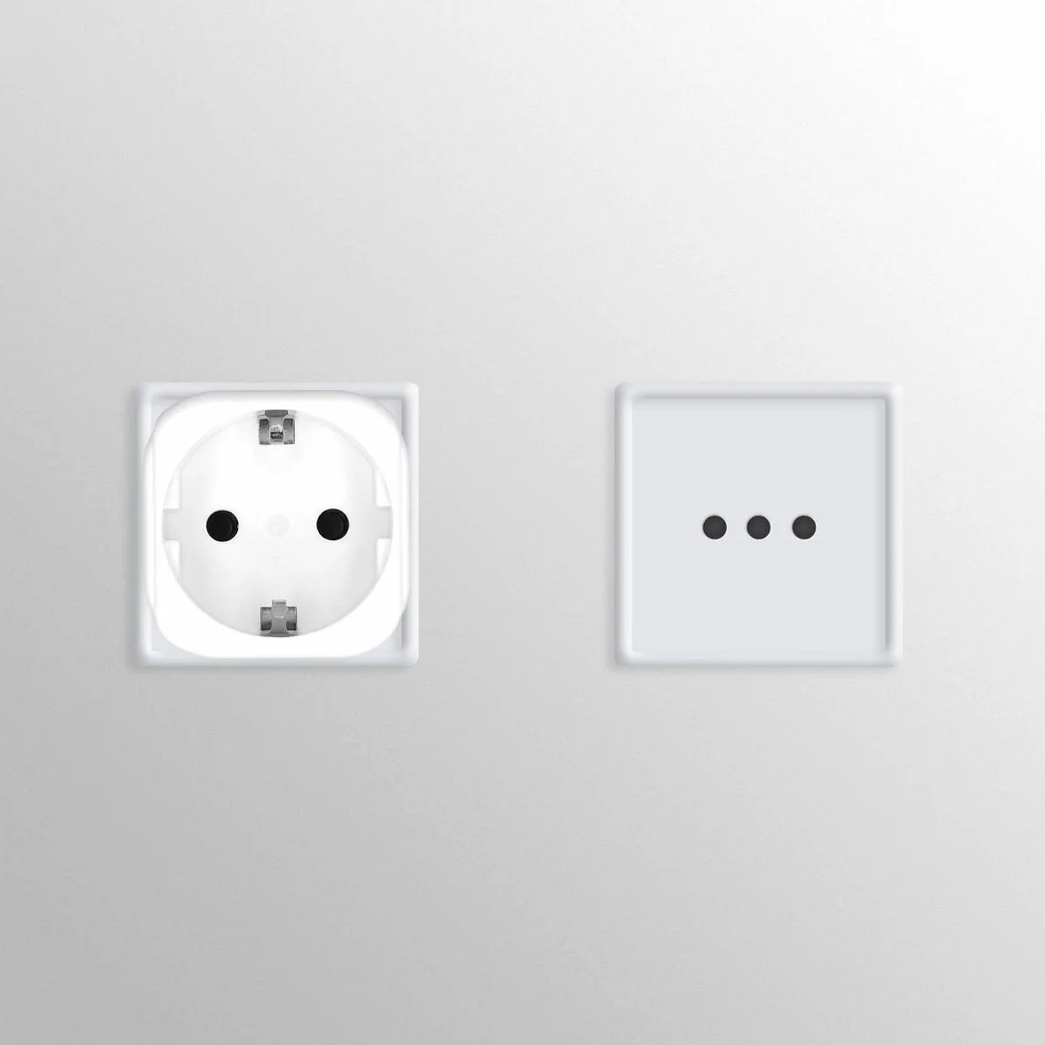 kwmobile Adapter Podróżny Włochy Typ L, Schuko EU do Gniazdka Typu L, Biały
