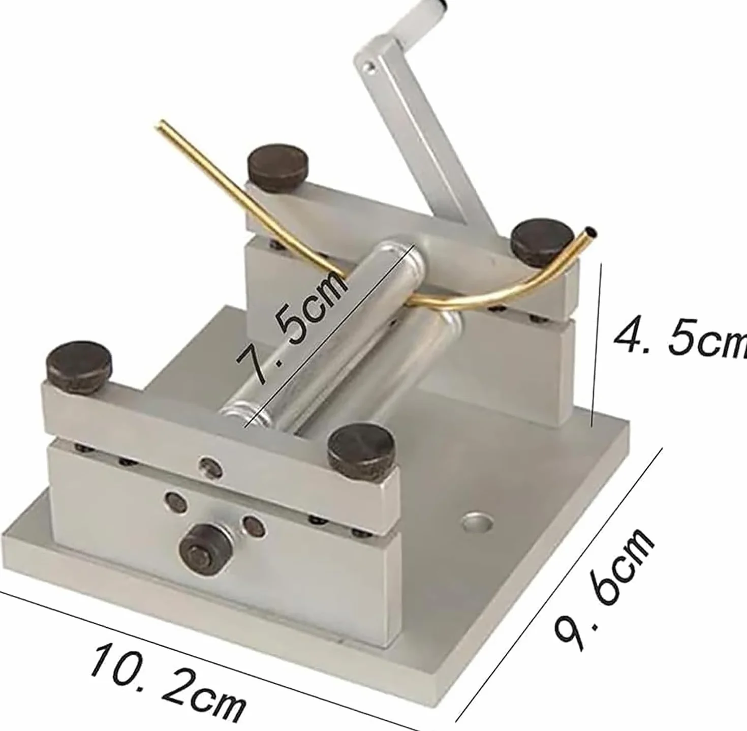 Ręczna metalowa maszyna do zwijania, precyzyjna giętarka 60 mm do samodzielnego formowania i zwijania blachy, narzędzie do robienia rękodzieła i modelarstwa