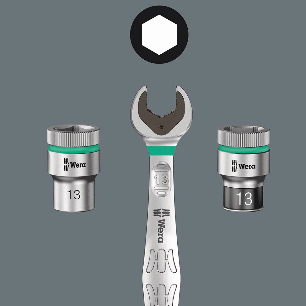 Wera 05003513001 Zyklop nasadka klucza nasadowego 8790 HMA, z napędem 1/4", 14,0 mm