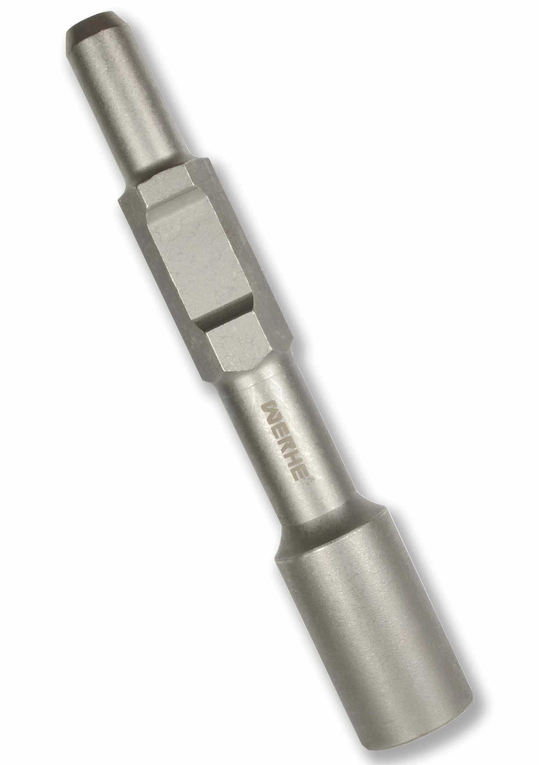 WERHE pobijak do uziomów HEX30 Ø wewnętrzna 32,5 mm | stal hartowana, głębokość otworu 50 mm, Ø zewnętrzna 42 mm, do uziomów głębinowych słupki ogrodzeniowe