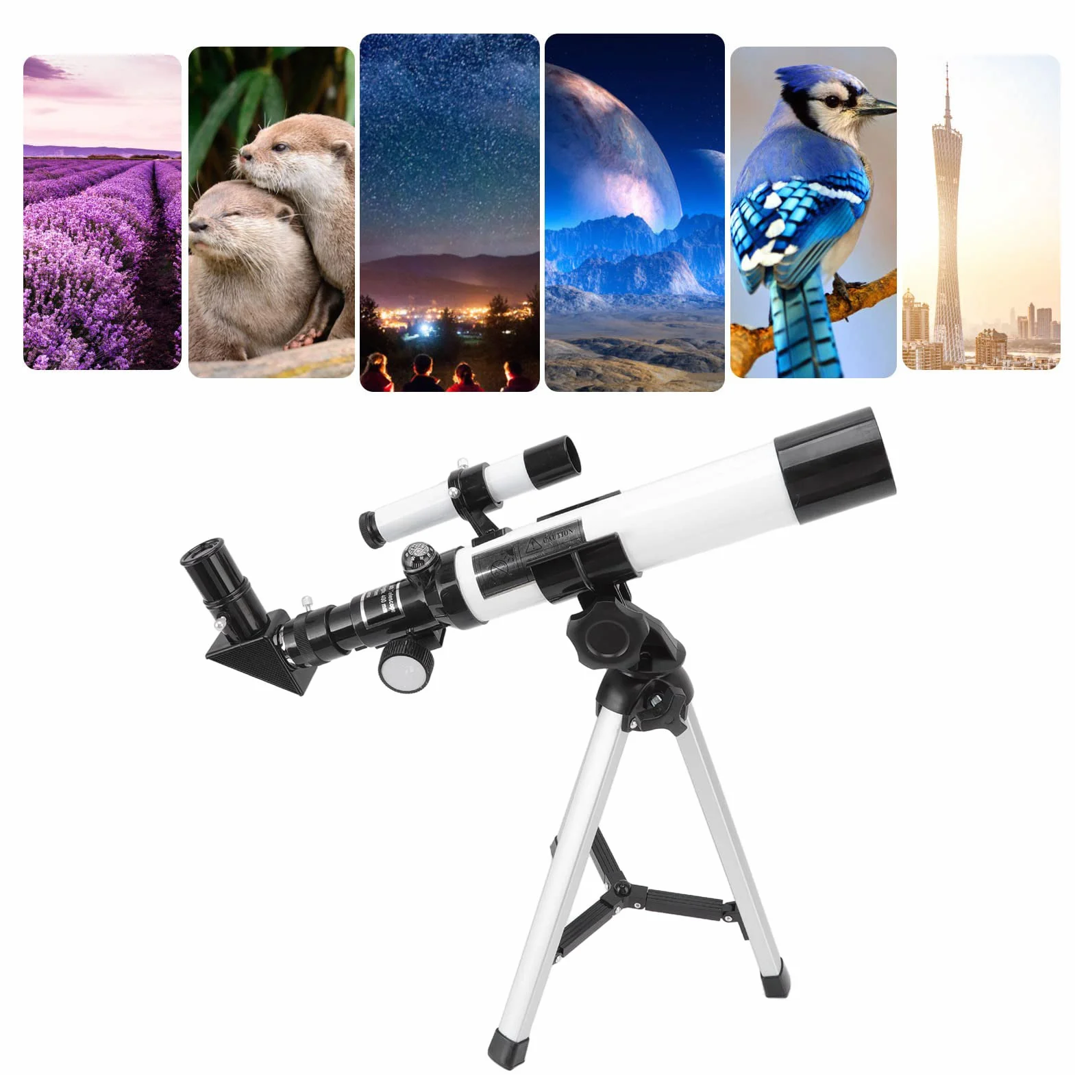 Teleskop Astronomiczny Refraktora 40mm 400mm Przenośny dla Dorosłych Dzieci