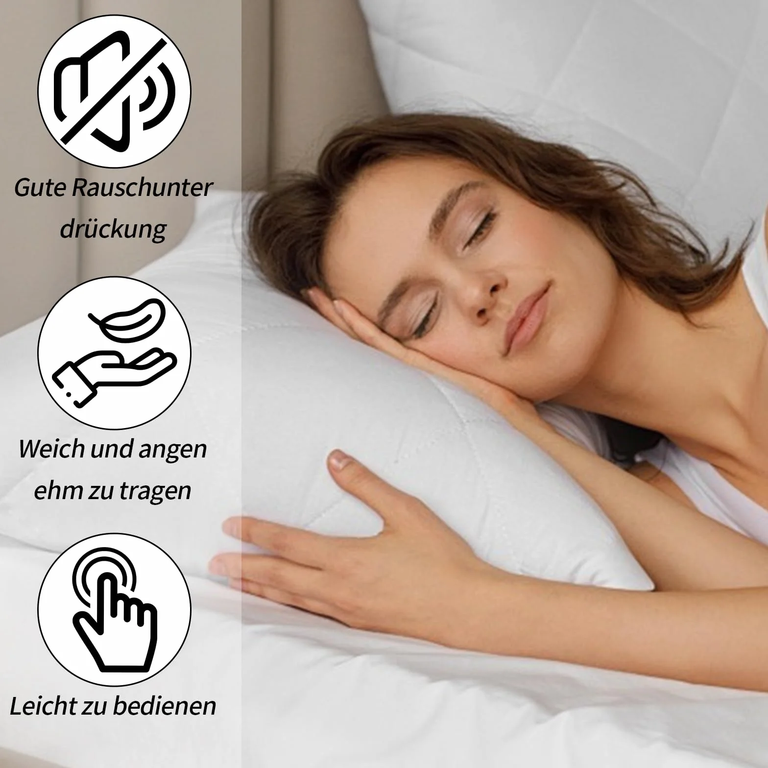 Zatyczki do uszu do spania, motocyklowe zatyczki do uszu, odgłosy wiatru, 3 pary silikonowych zatyczek do uszu wielokrotnego użytku, do ochrony słuchu Artevive, do podróży, pracy, spania i koncertu