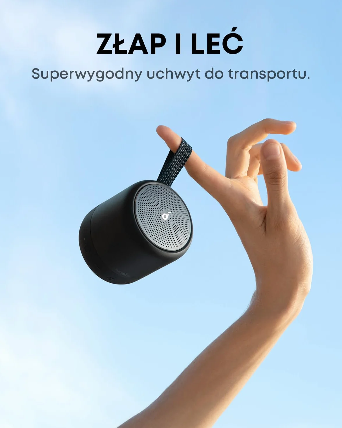 Soundcore Anker Mini 3 głośnik Bluetooth IPX7 wodoodporny USB-C BassUp PartyCast EQ czarny