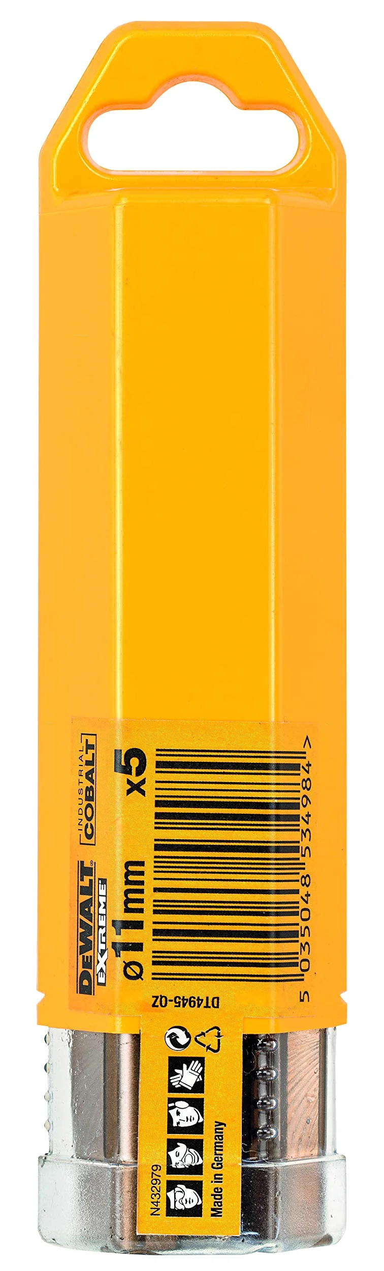 DeWalt DT4945-QZ wiertło do metalu HSS-Co 11x142x94mm 5 szt, 6 sztuk