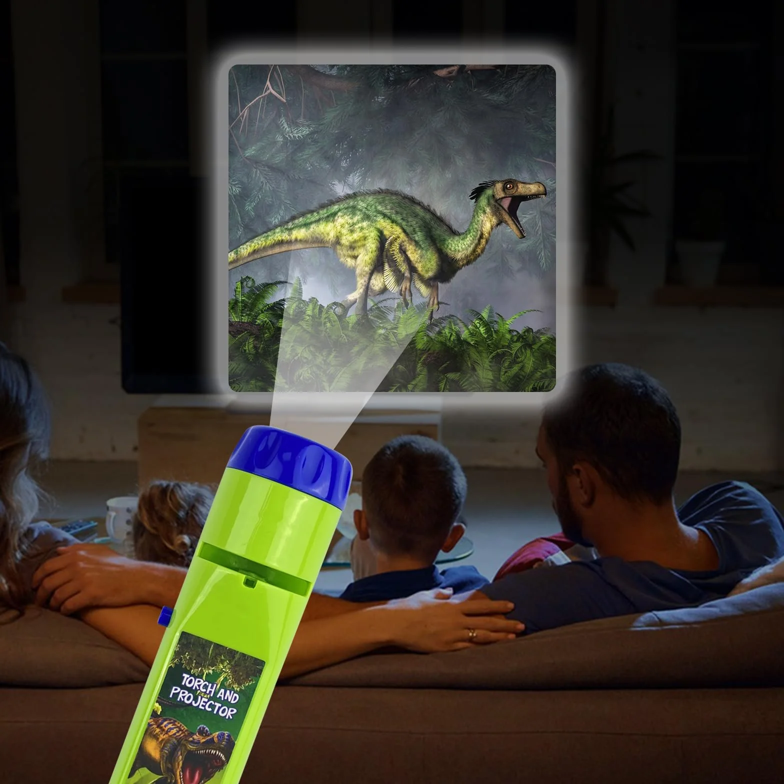MeoZynxadril Latarka i projektor dinozaur