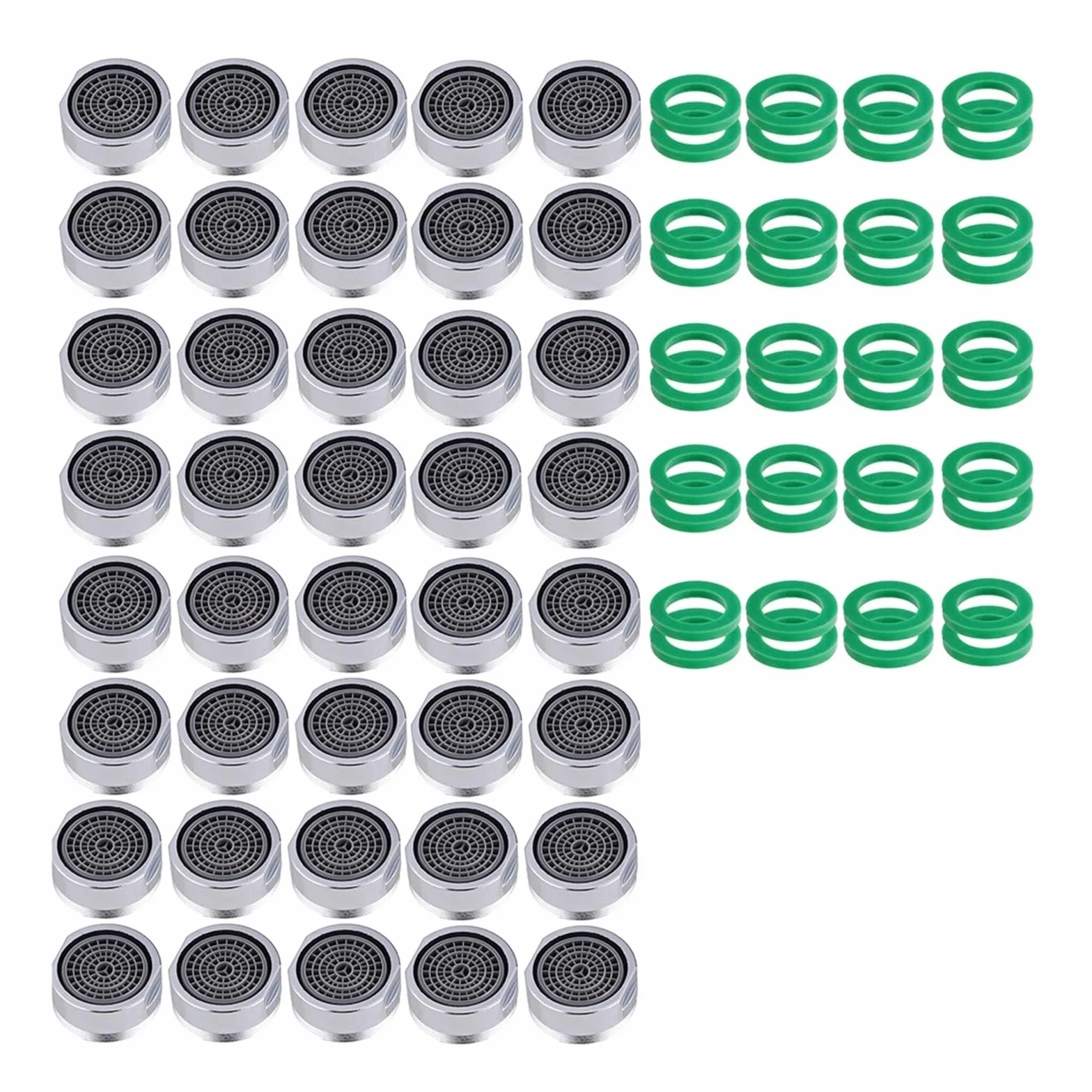 40 Sztuk 24mm Bateria Umywalkowa Kuchenna Aerator Odporny Na Zachlapanie Filtr Siatkowy Rdzeń Oszczędzanie Wody Akcesoria Wylotowe Baterie Kuchenne Oszczędność wody Łatwość instalacji
