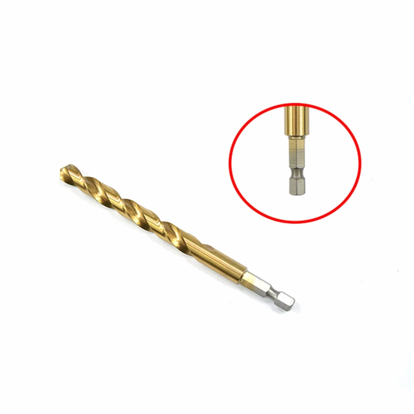 Wiertła 10 szt. 1,5 mm-13 mm Wiertła HSS Tytany powlekane Zmiana skrętu Wiertło do metalu do obróbki drewna (1,5/2/3/4/4,2/5/6/8/10/13 mm) (średnica otworu: 6,5 mm 10 szt.) (6 mm 10 szt.))