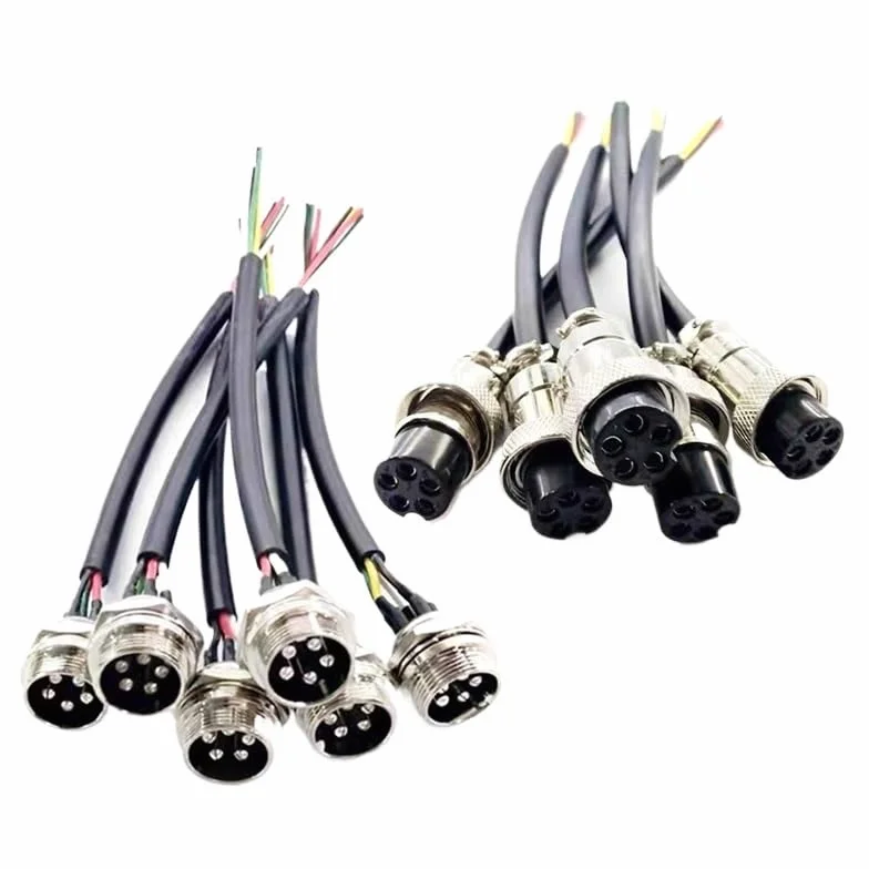 GX20 2 3 4 5 6 7 8 9 10 12 14 15-pinowe gniazdo wtykowe lotnicze z kablem złącza przewodu 7-20 A 250 V męska i żeńska linia przyłączeniowa (męskie z przewodem, 20 CM_8P)