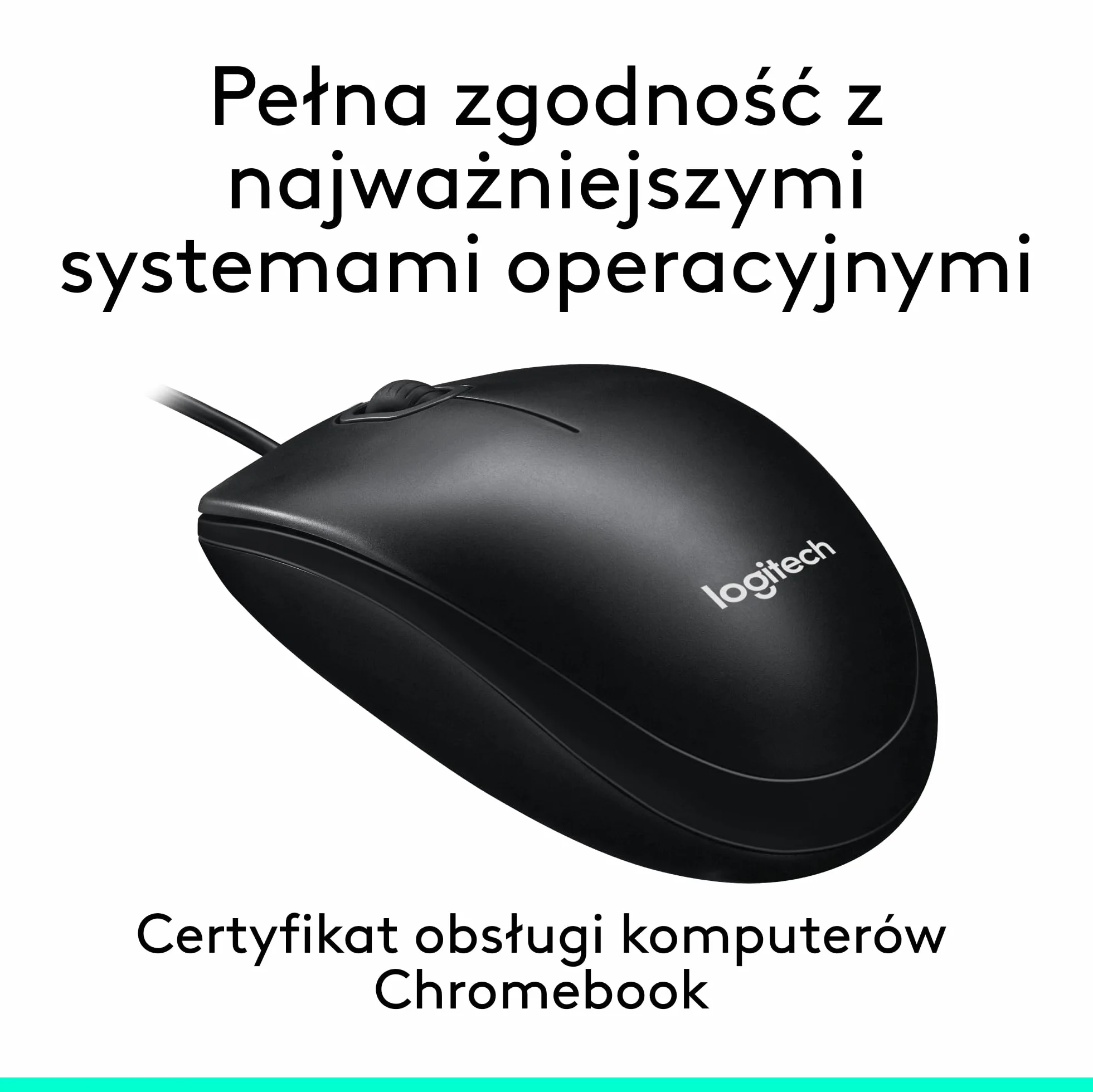 Logitech M100 Mysz przewodowa 1000 DPI Czarny