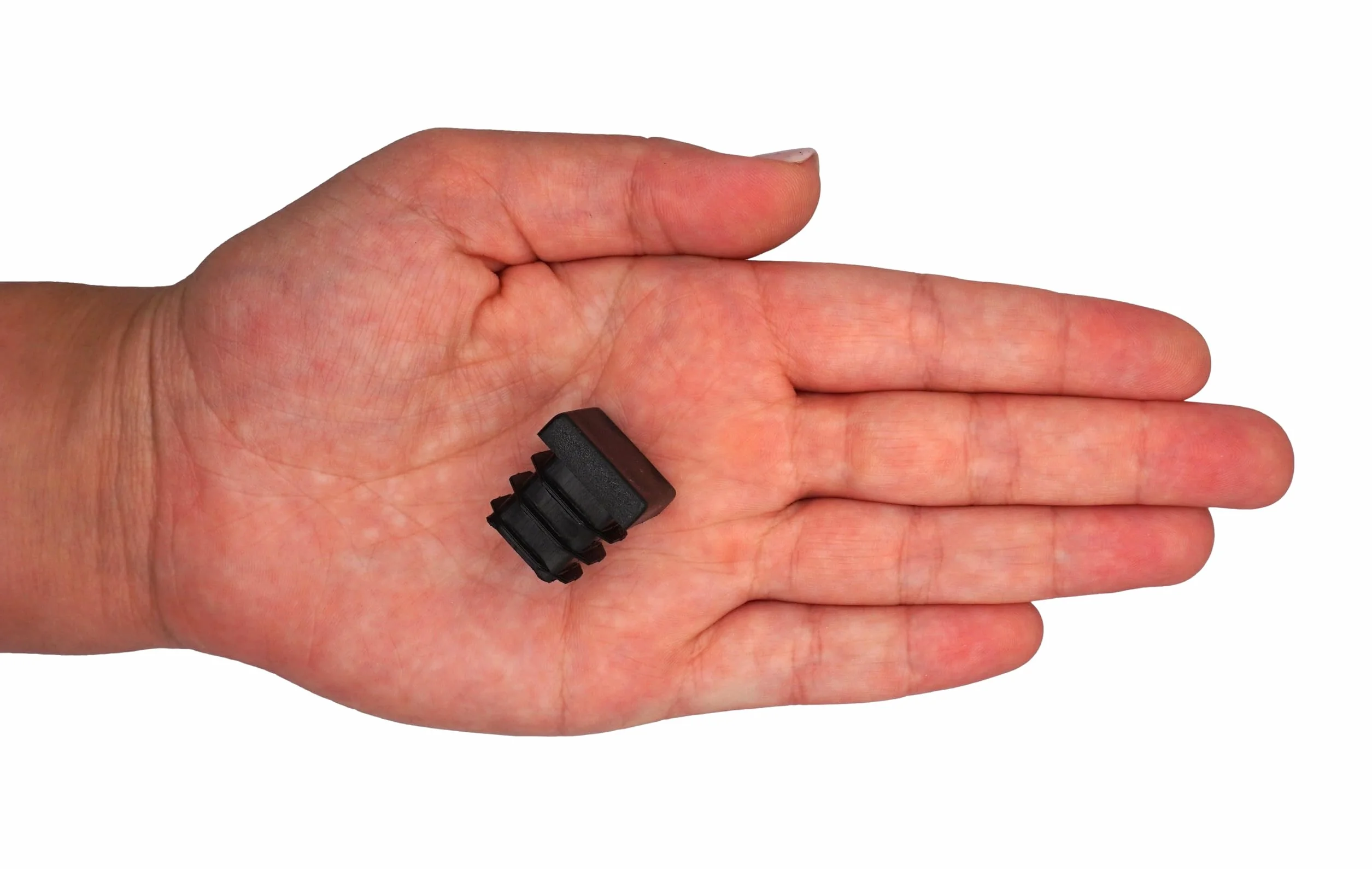 SKIR'CO (40 Szt.) Zatyczki Plastikowe Kwadratowe 18 x 18 mm, Zaślepki Rur Matowych, Wkładki Rur Kwadratowych, Zatyczki Słupków Ogrodzeniowych, Czarny RAL 9005