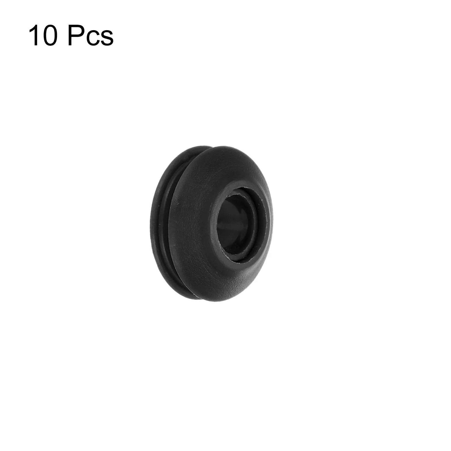 QUARKZMAN Zestaw 10 plastikowych oczek do plandek, zasłon tekstylnych dla plandek basenowych, markiz i banerów, klipsów mocujących, czarnych