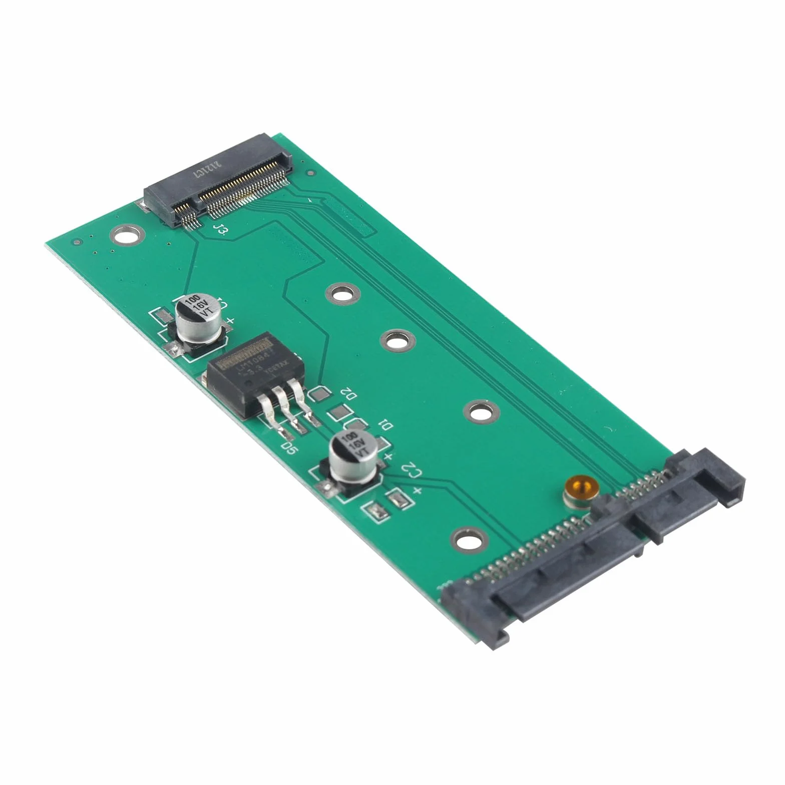 Karta adaptera M.2 NGFF na SATA III 22-pinowa konwerter dysku twardego do 2280/2260/2242/2230 6 Gb/s