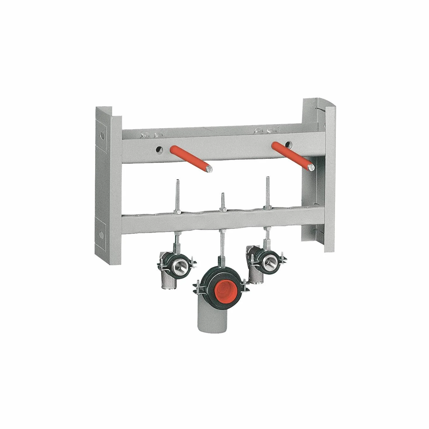 GROHE Uniset do bidetu (2 bolce mocujące, przyłącze z regulacją wysokości, uszczelka Ø 32 mm), srebrny, 38703000