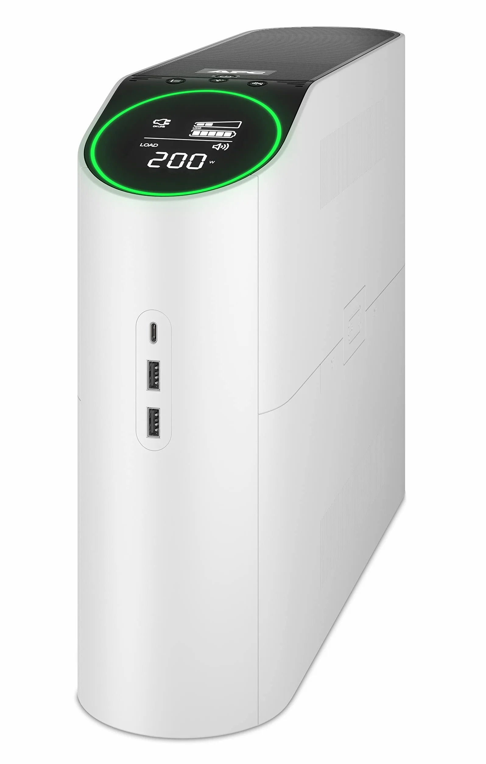APC Falownik Gaming Back UPS Pro, 2200VA/1320 W, wieża, 230V, 4 x gniazda Schuko i 2x IEC C13, światła RGB, czysta fala sinusoidalna, arktyczna (biała) BGM2200-GR