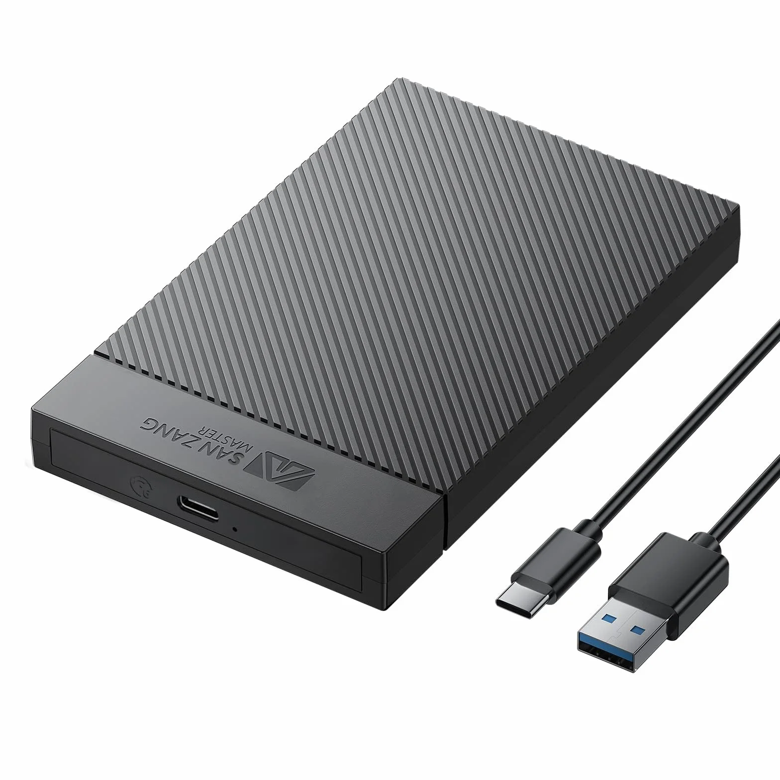 Obudowa dysku twardego 2,5, obudowa dysku twardego 2,5" USB 3.0 z kablem USB 3.0 Bez użycia narzędzi dla 2 5-calowych dysków SSD SATA i wysokości 9,5 mm 7 mm, obsługa UASP i wykończenia