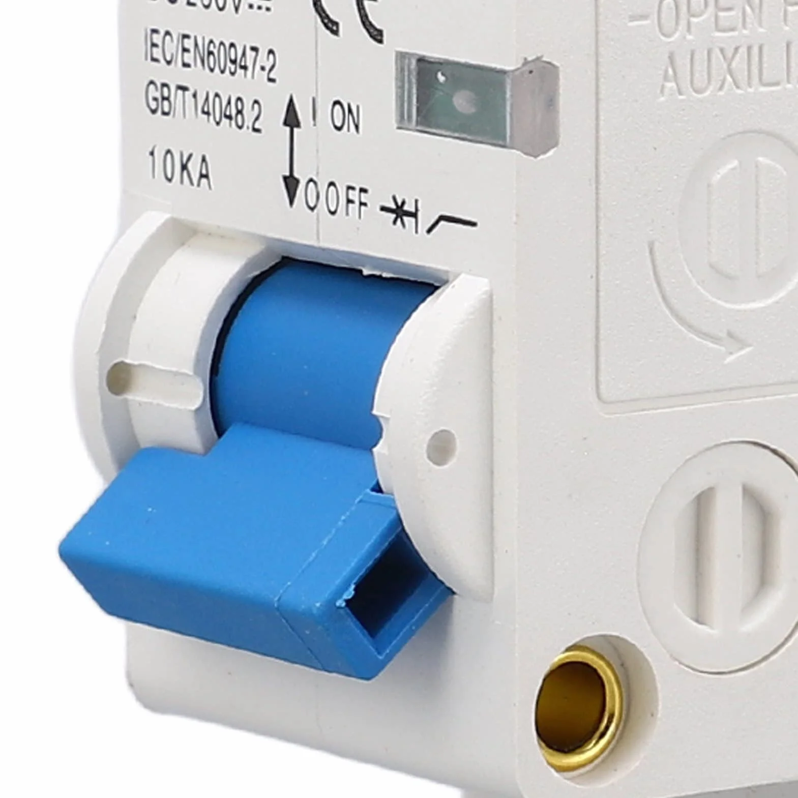 Miniaturowy Wyłącznik Prądu Stałego, 125A DC250V 1P Zabezpieczenie Wyłącznika do Systemu Fotowoltaicznego Samochód Elektryczny, Mocowanie DIN 35mm