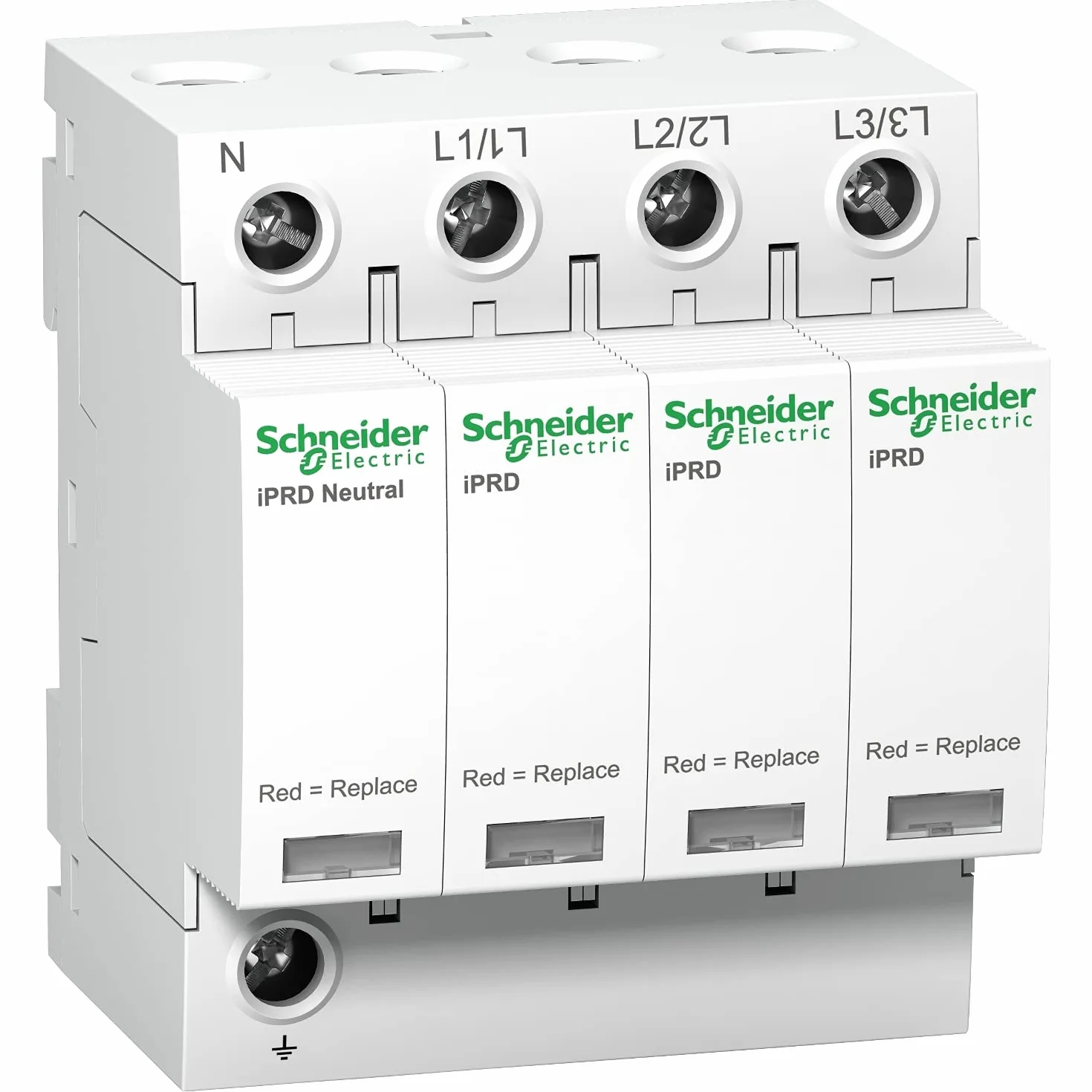Schneider A9L40600 urządzenia do ochrony przed przepięciem, białe