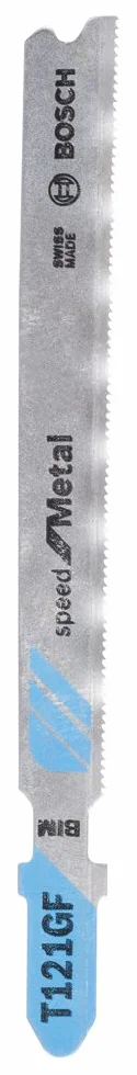 Bosch 3x Brzeszczot do wyrzynarki T 121 GF Speed for Metal (do Blachy stalowe, długość 92 mm, profesjonalne akcesoria do wyrzynarki)