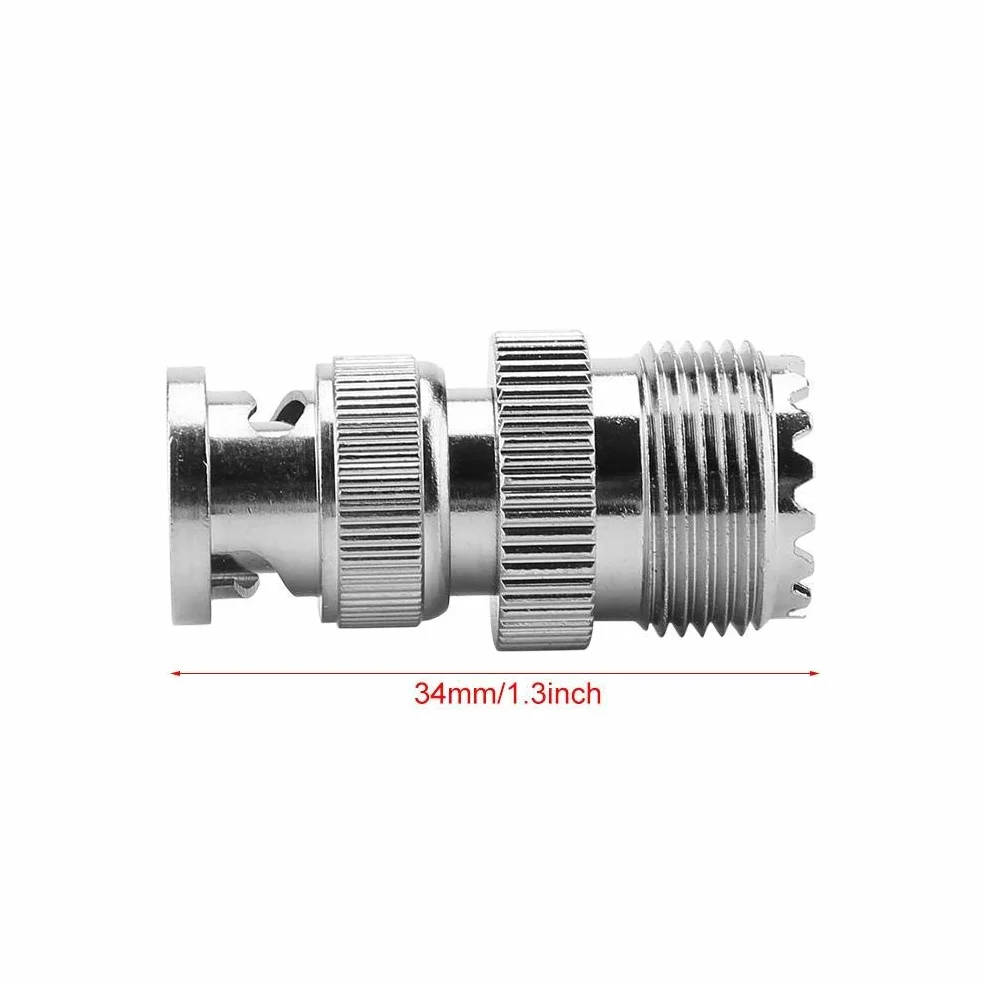 BNC Koncentryczny Adapter Wtyk Męski do UHF SO239 PL259 Żeńskie Gniazdo RF