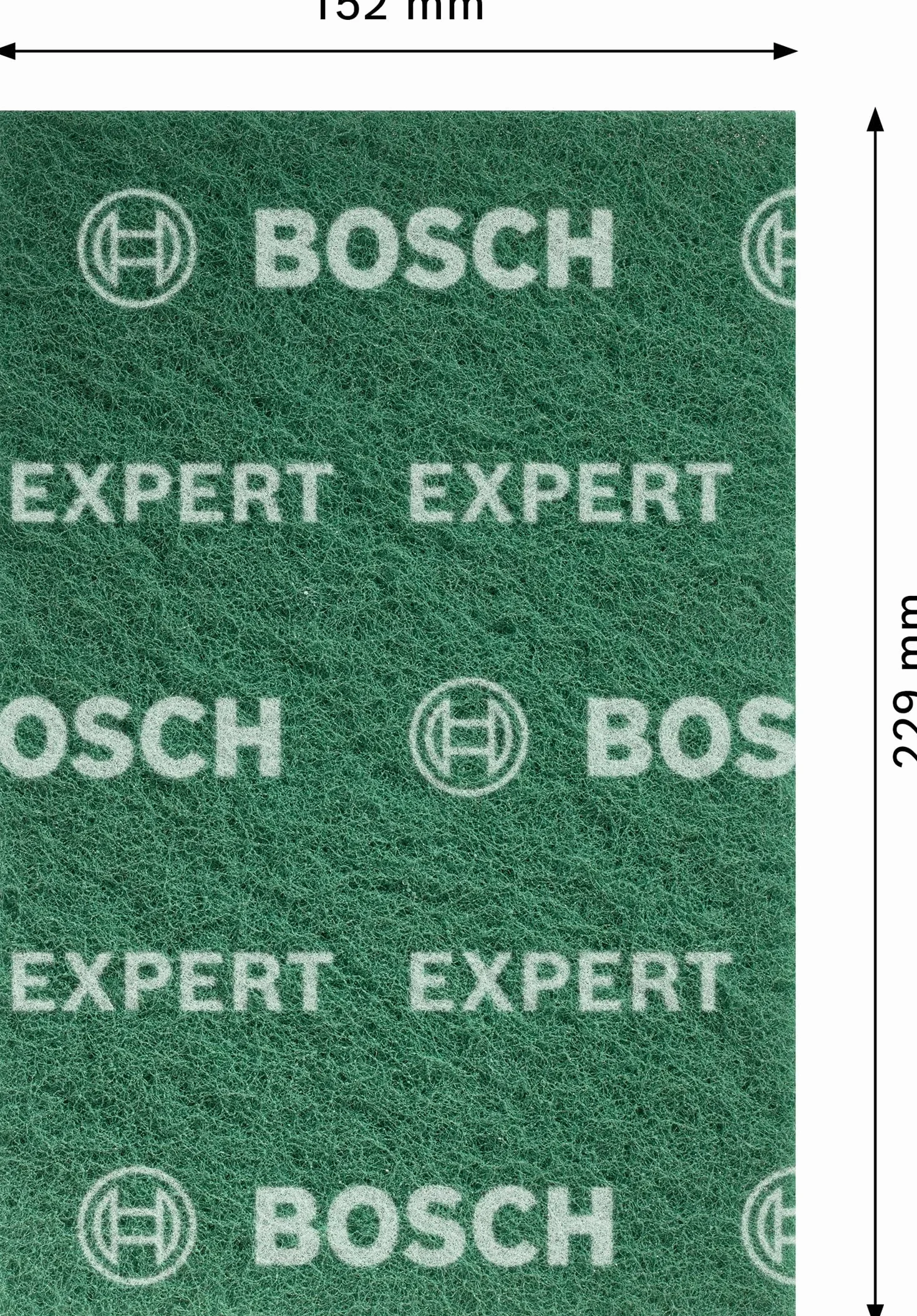 Bosch 1x Polerki EXPERT N880 (do Blachy stalowe, Stal nierdzewna, Ø 152 x 229 mm, bardzo drobna GP, Professional Akcesoria Szlifowanie ręczne)