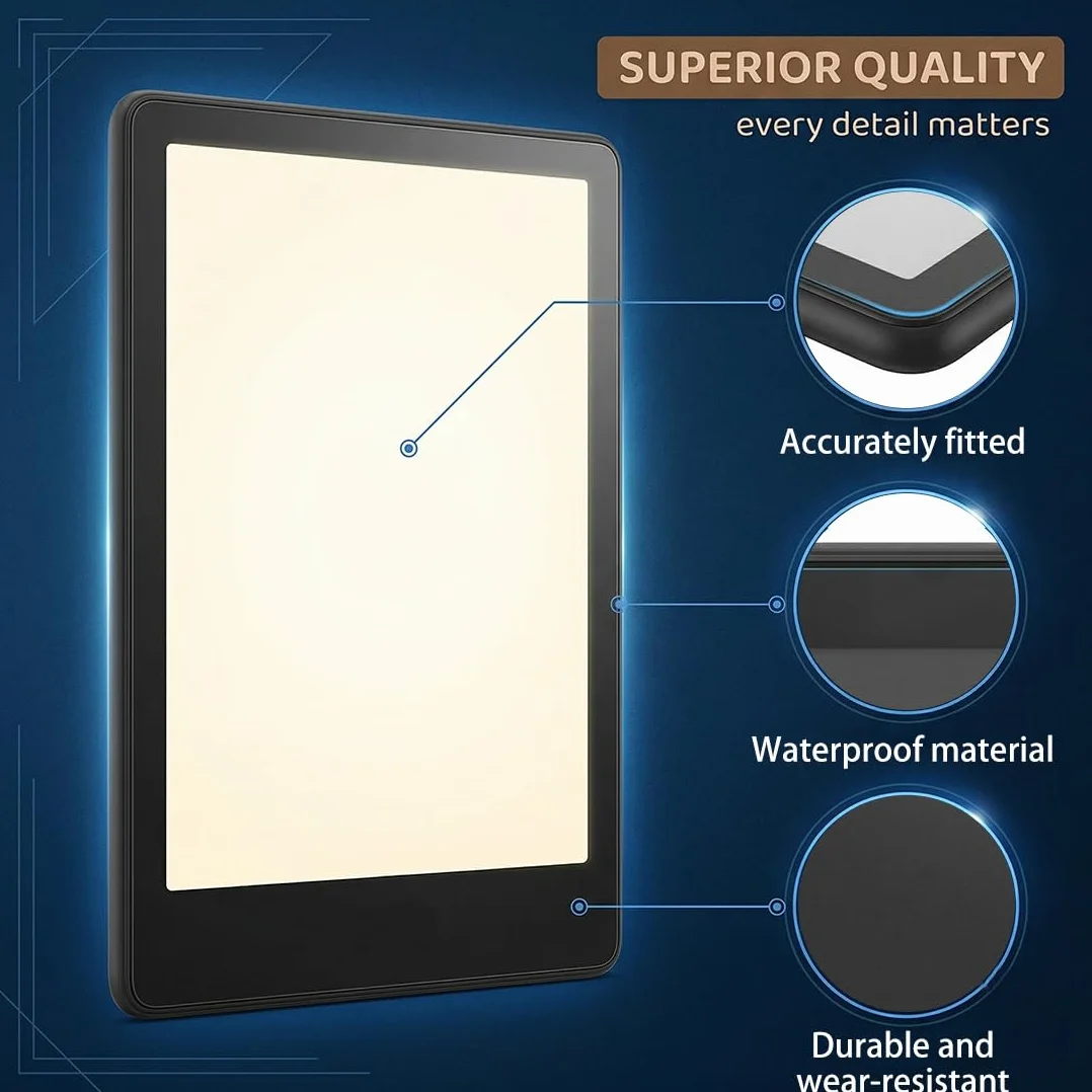 Ochraniacze ekranu do Kindle Paperwhite 7 cali 12 generacji 2024, matowy PET pełne pokrycie