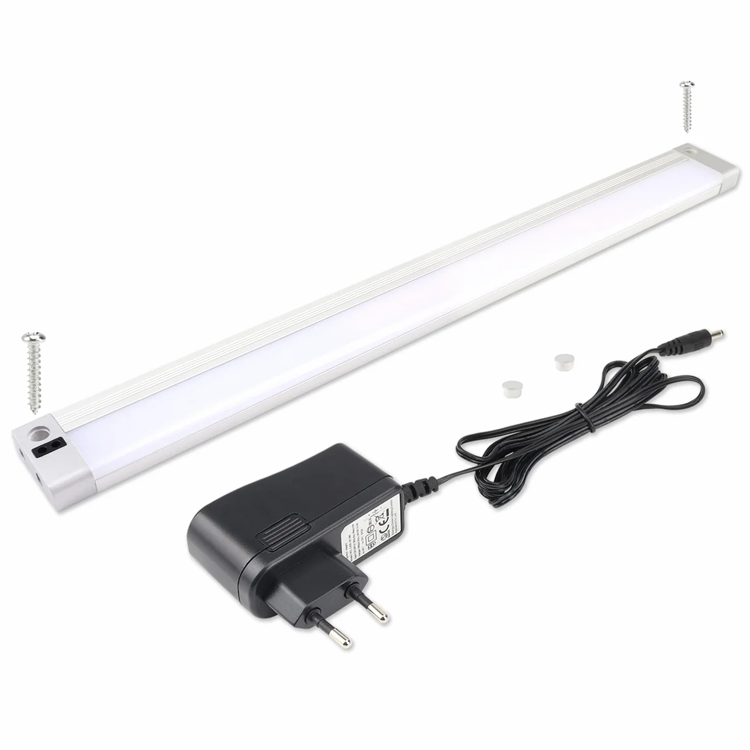 da LIGHT Lampa LED do zabudowy podszafkowej z czujnikiem 26 V, 4 W, 320 lm, 4000 K, naturalna biel, lampa kuchenna, przełącznik bezdotykowy, czujnik podczerwieni, listwa kuchenna, oświetlenie szafki