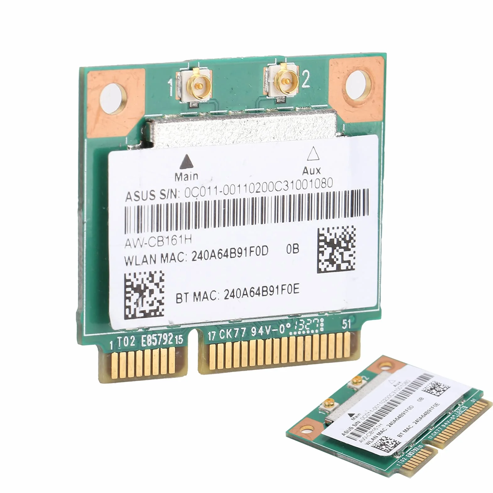 Moduł Wi-Fi, PCI-E 2,4/5,0 GHz Bluetooth 4.0 AW-CB161H 433 Mbit/s 802.11a/b/g/n/ac RTL8821AE, bezprzewodowa karta sieciowa do większości Loptop