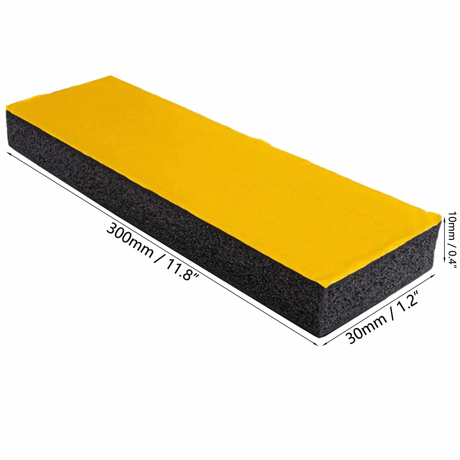 Samoprzylepna piankowa osłona parkingowa do drzwi samochodowych, odporna na zarysowania, kompatybilna ze ścianą garażową, 30 x 10 x 3 cm, 4 szt. (czarne)