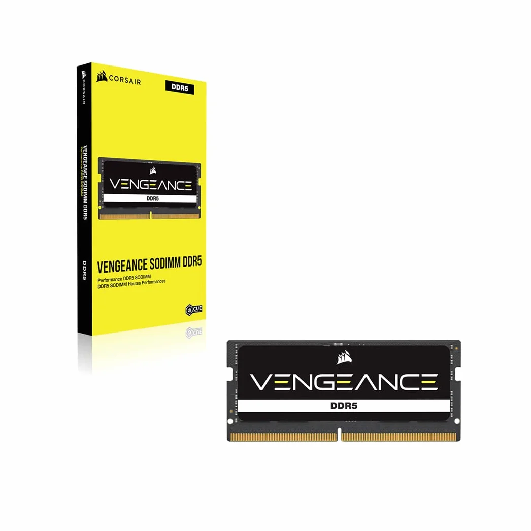 CORSAIR VENGEANCE DDR5 SODIMM 32GB 4800MHz C40 Pamięć Komputera Czarny