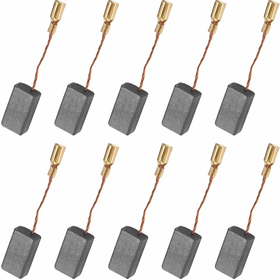 10 sztuk szczotek węglowych zamiennych elektronarzędzi do S1M-FF03-100A/6-100 A86C Makita - 16 x 8 x 5 x 46 mm – wysokiej jakości węgielki zapewniają niezawodną wydajność i trwałość podczas użytkowania elektronarzędzi