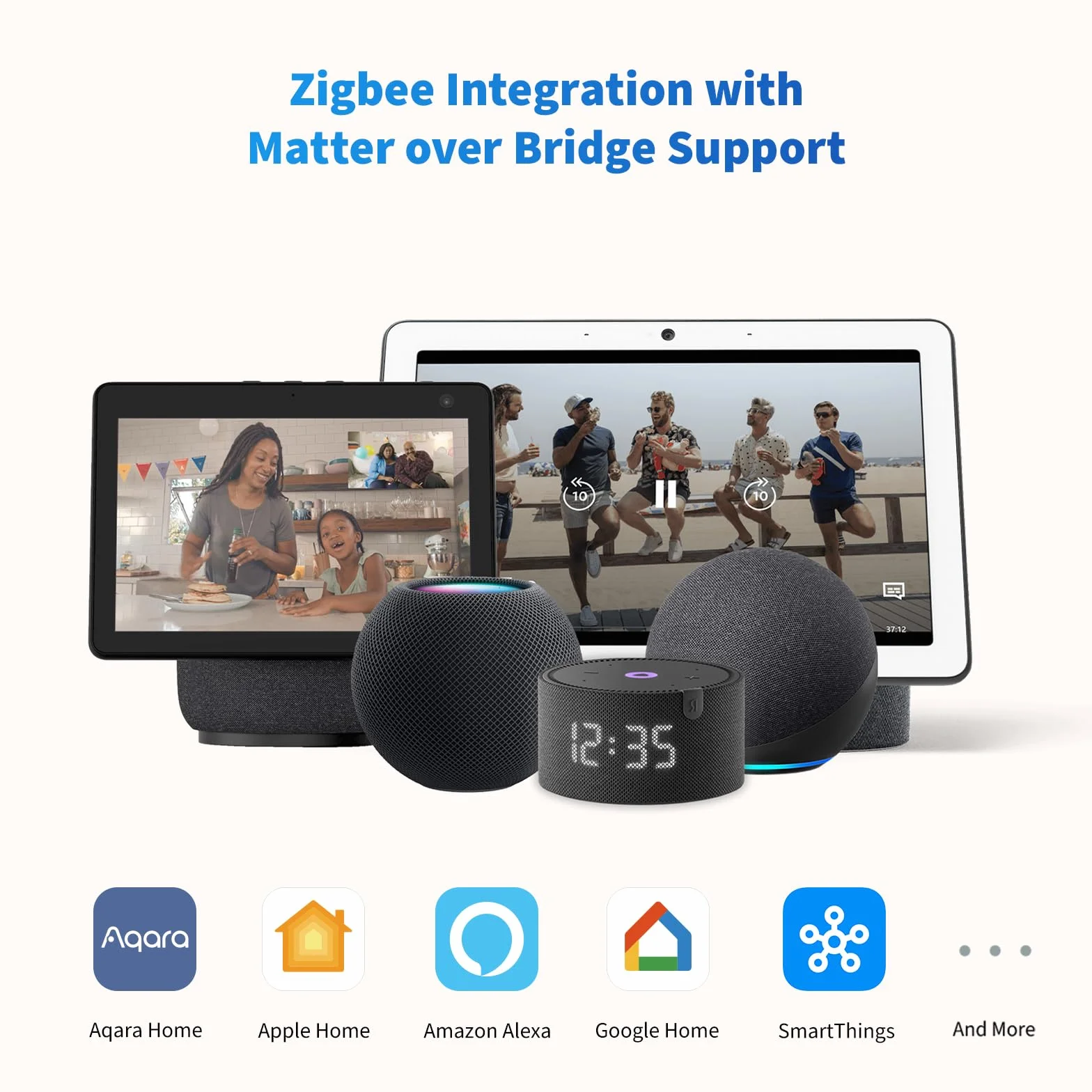 Aqara Kontrolera Zaworu T1, Wymaga Hubu Aqara Zigbee 3.0, Werkt met Waterlekdetectoren voor Thuis, Obsługuje Zdalne Sterowanie Aplikacją, Wspiera HomeKit, Alexę, Google, Matter Over Bridge