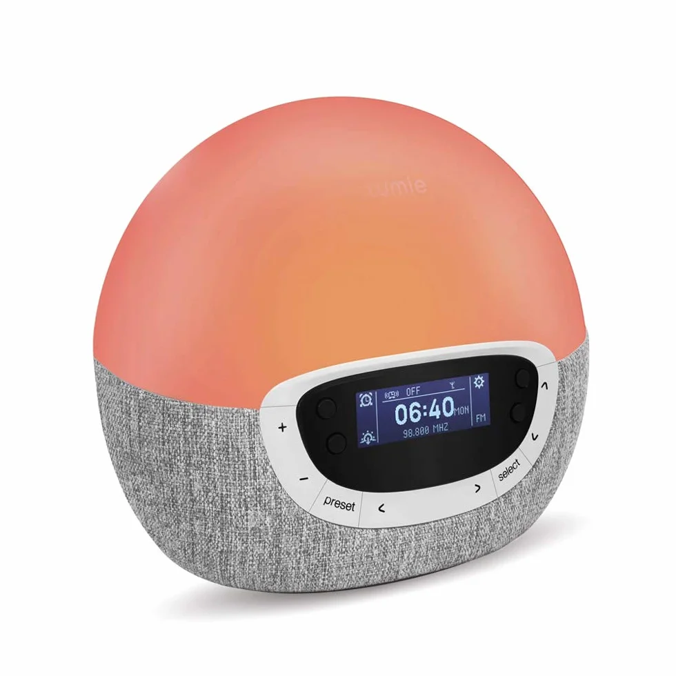 Lumie Bodyclock Shine 300 – budzik z radiem, 15 dźwięków i zachód snu