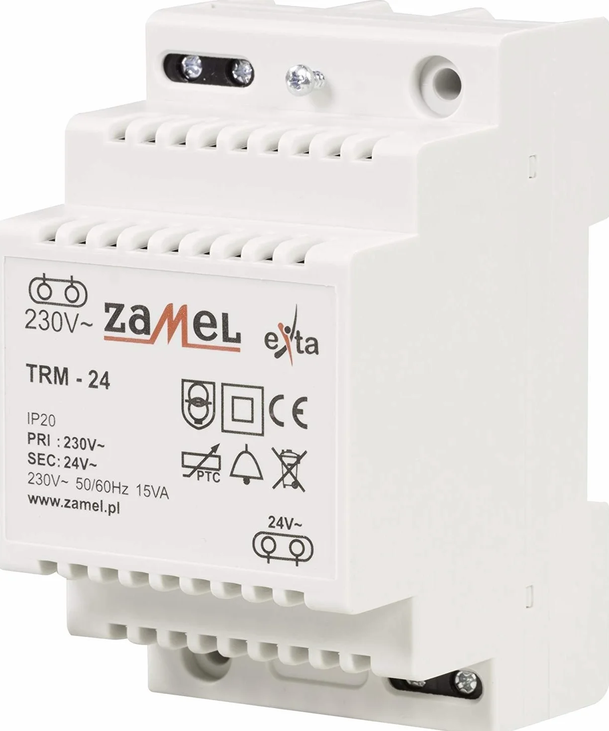 EXTA Zamel TRM-24 transformator dzwonka 24 V/AC 0,63 A