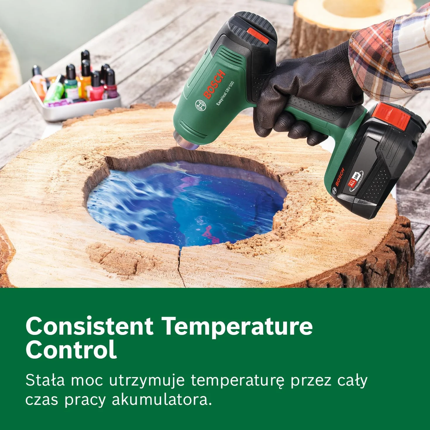Bosch System 18 V opalarka akumulatorowa EasyHeat 18V-500 (dysza redukcyjna)