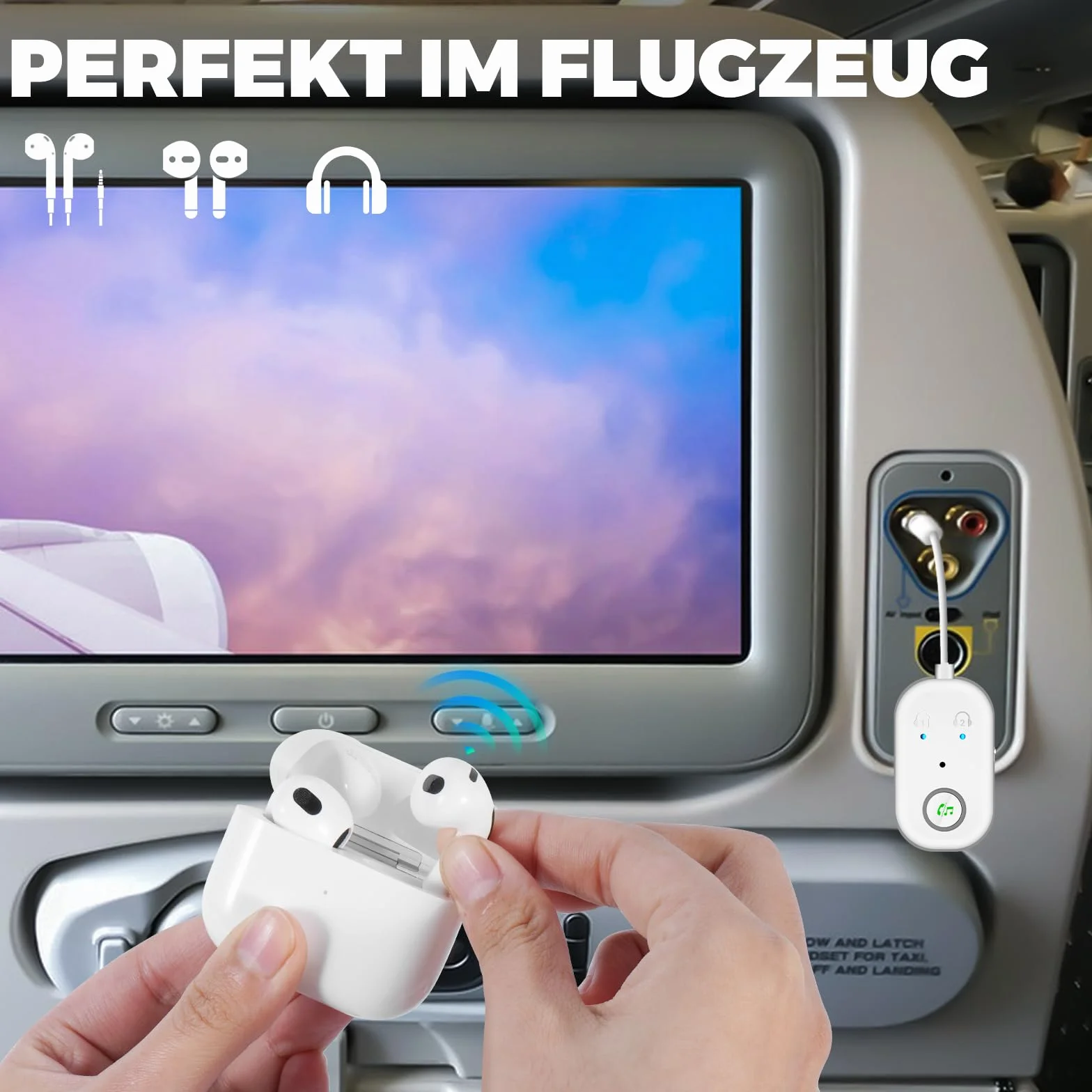Adapter Bluetooth 5.3 2 w 1 Nadajnik Odbiornik AUX 3,5 mm do Telewizora Telefonu