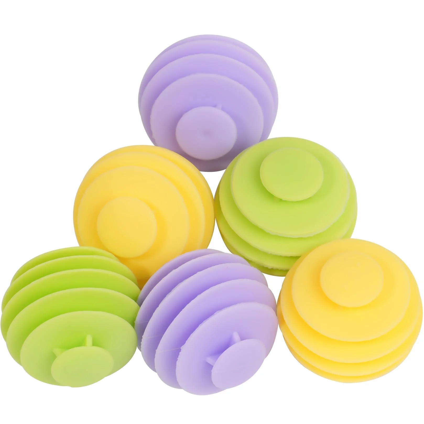 6 sztuk kuli do pralki, kule do suszarki do prania, ponownego użycia kulki gumowe do pralki, kule do prania do pralki i suszarki (4 cm)
