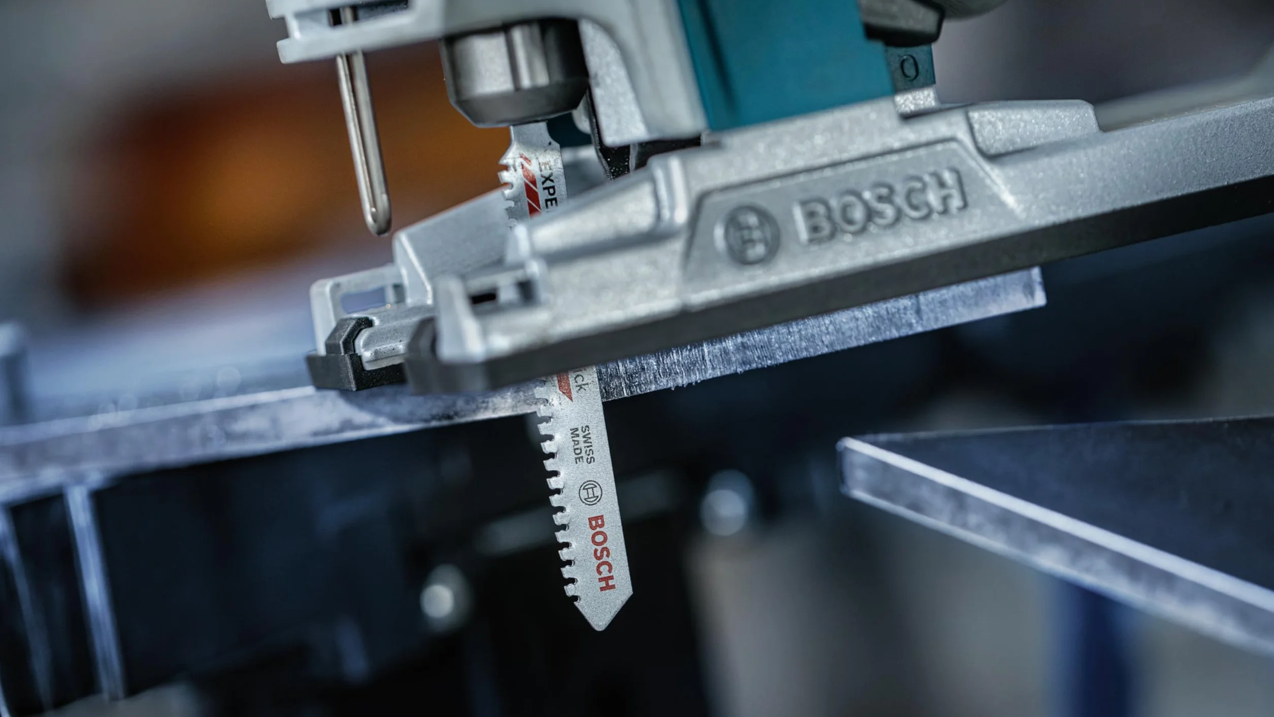 Bosch 3x Brzeszczot do wyrzynarki EXPERT Tough Metal thick T155HHM (do Blachy stalowe ze stali nierdzewnej, Długość 92 mm, Professional Akcesoria Wyrzynarka)