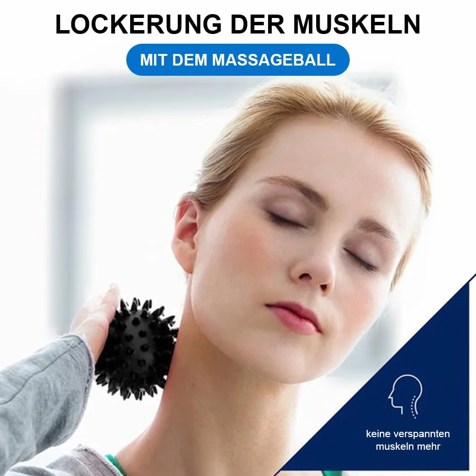 magnetyczny ściągacz na szyję - urządzenie do masażu szyi, poduszka do masażu Shiatsu, poduszka do masażu - poduszka na kark - INCL. Masaż, piłka do masażu, e-book – walentynkowy prezent dla