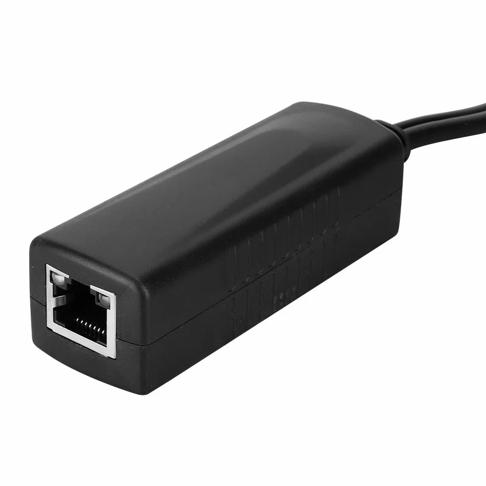 48 V – 12 V aktywny rozdzielacz POE, adapter wtykowy, rozdzielacz kabla, wtryskiwacz AP, zasilanie izolowane, z wyjściem DC 12 V, rozdzielacz PoE do kamery IP CCTV