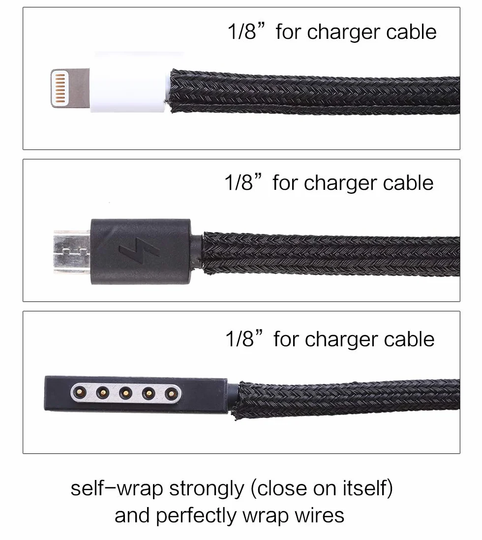 Alex Tech Ochraniacz przewodu 3 m - 3,2 mm, osłona kablowa, tuleja kablowa, dzielona osłona na kabel USB, kabel zasilający, kabel audio-wideo, chroni kota przed żuciem kabli, kolor czarny