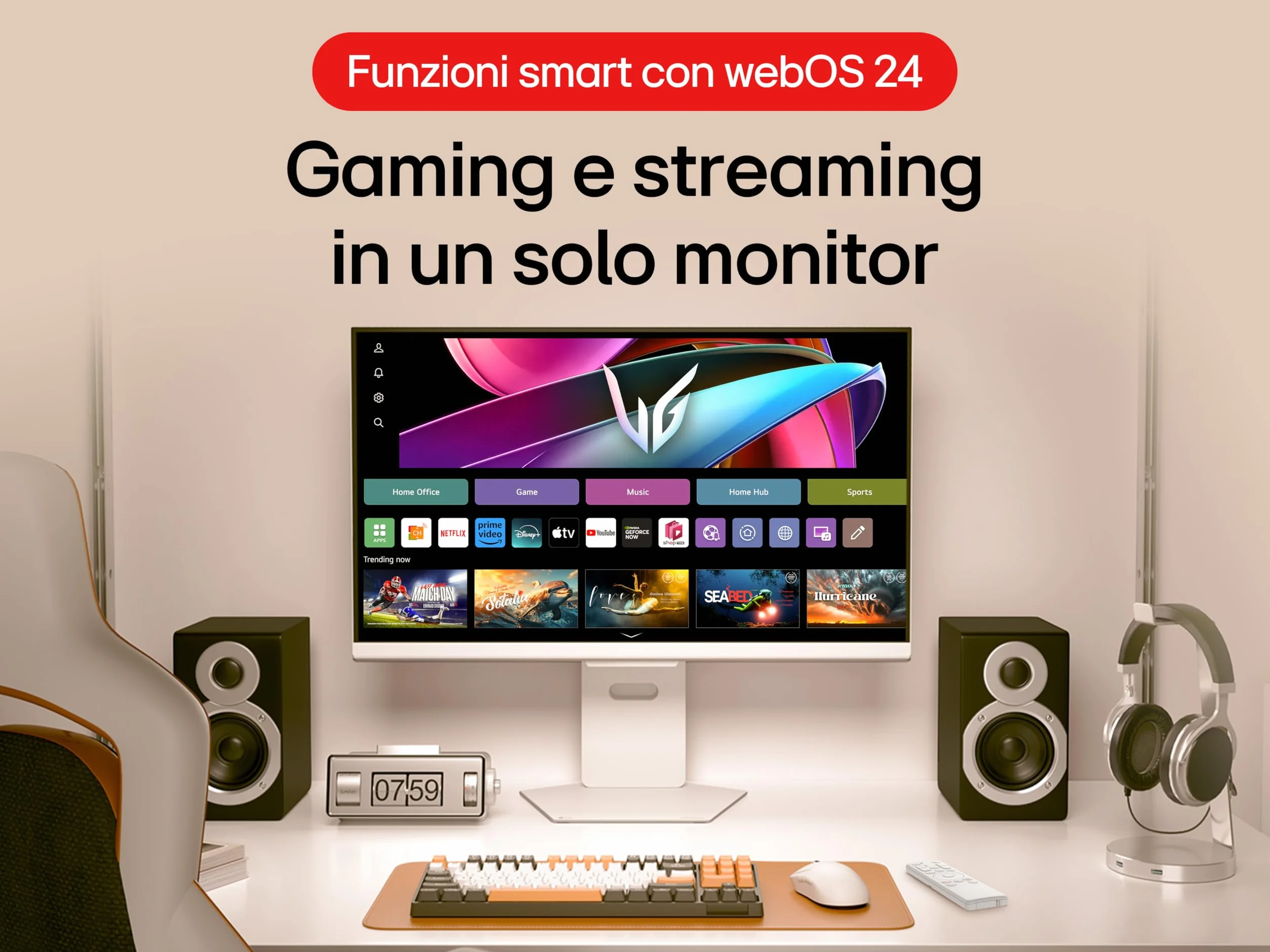 LG Ultragear™ 32G810SA-W 32" Gaming PC Display - Panel IPS o rozdzielczości UHD (3840x2160), 1ms 144Hz, DisplayHDR™ 400, DCI-P3 95% (CIE1976), FreeSync Premium, G-Sync kompatybilny
