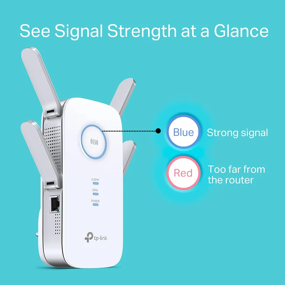 Tp-Link RE655 Repeater Biały 2600 Mb/s
