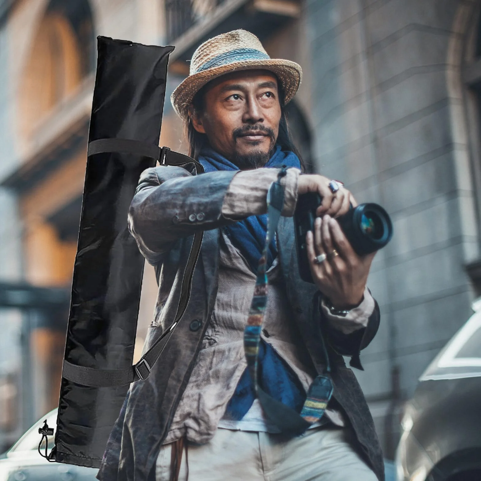 Torba na Statyw Nylonowa 120 cm 2 Sztuki Stojak Świetlny Transportowa
