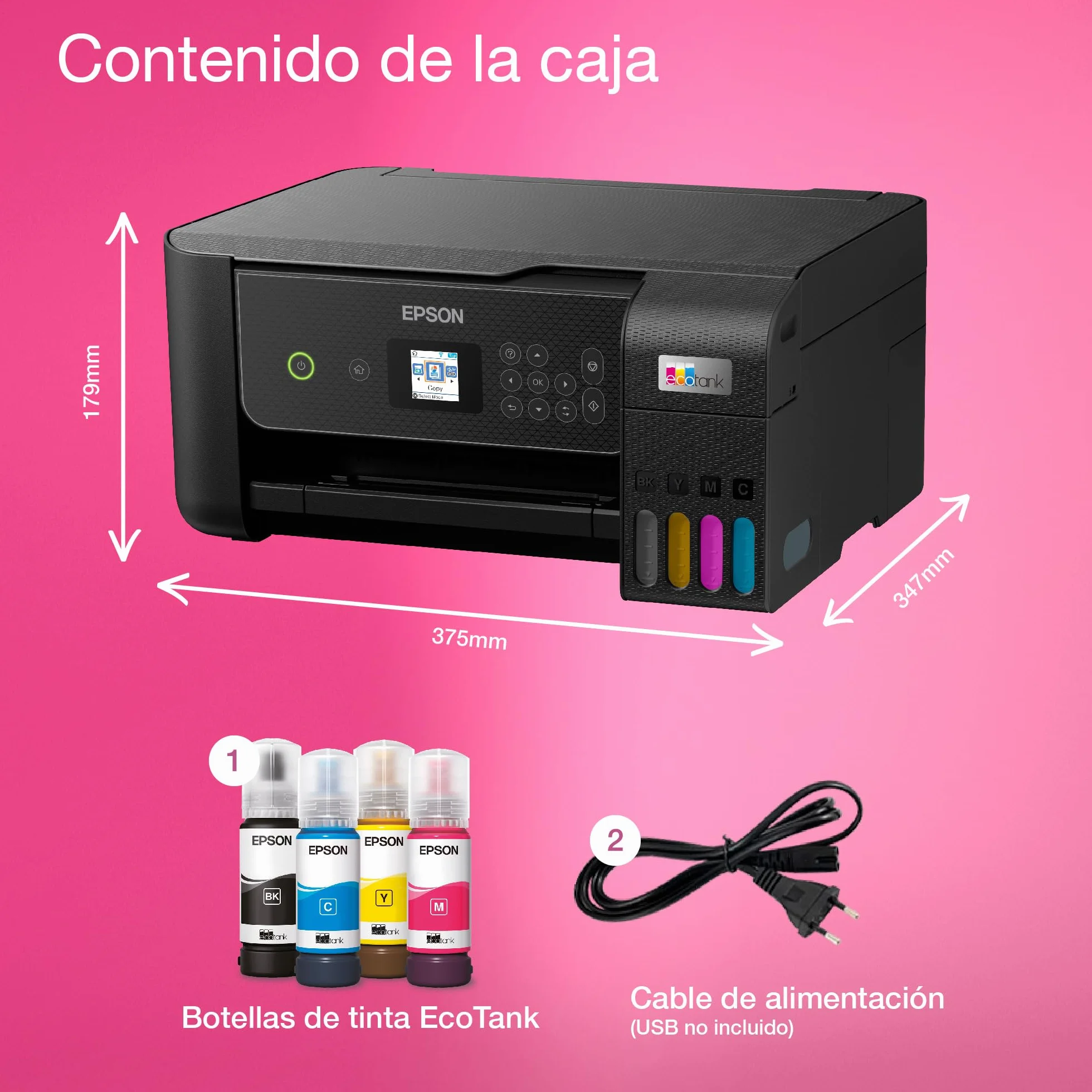 EPSON Ecotank ET-2870 Stampante Multifunzione A4 Wi-Fi