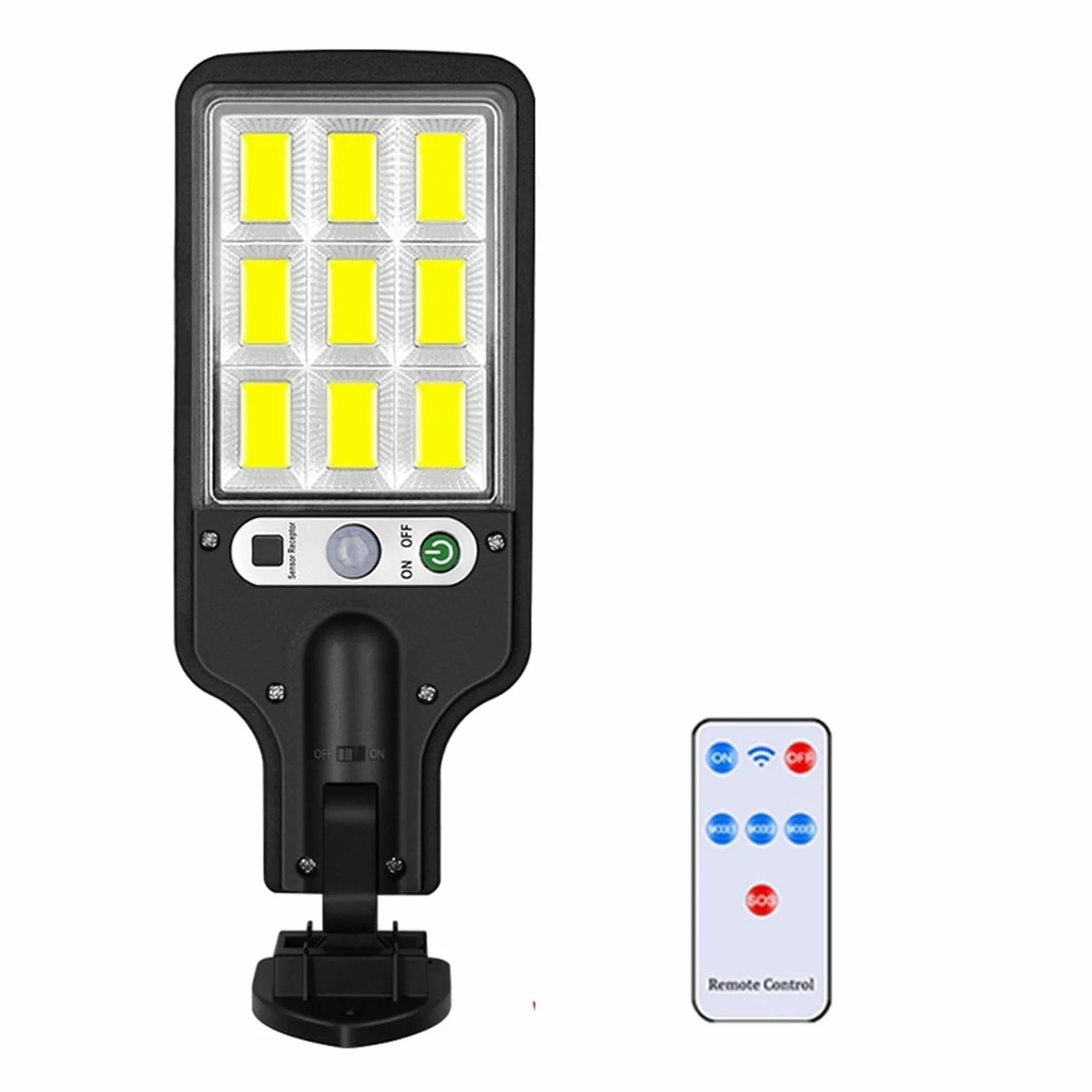 Zewnętrzna lampa solarna, Solar Street Lights Zewnętrzna 5-pakowa lampa słoneczna z 3 trybami światła Wodoodporny czujnik ruchu Kinkiet bezpieczeństwa LED do patio ogrodowego(616-4,5PCS)