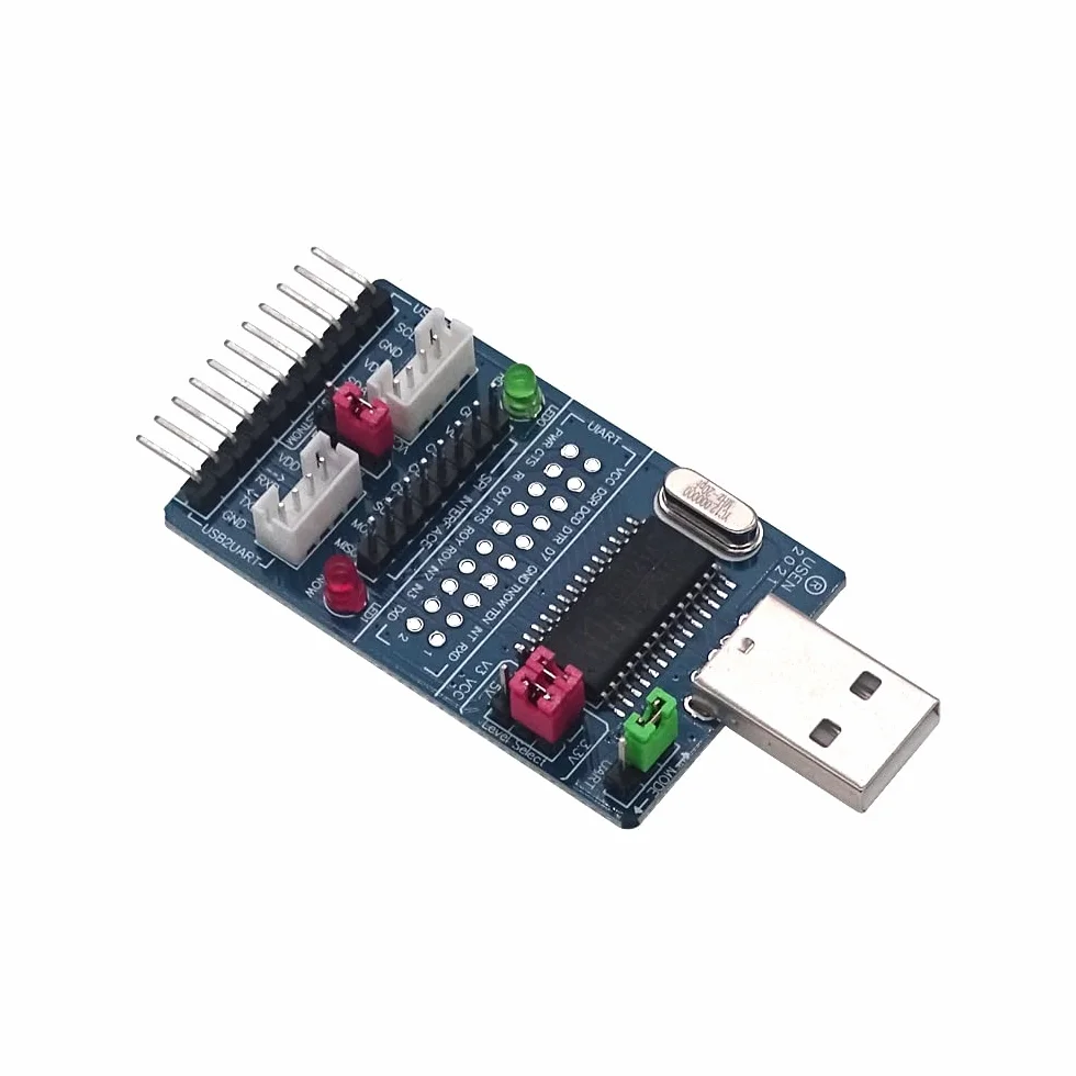 DollaTek CH341A USB do SPI I2C UART TTL ISP szeregowy adapter konwerter RS232 RS485