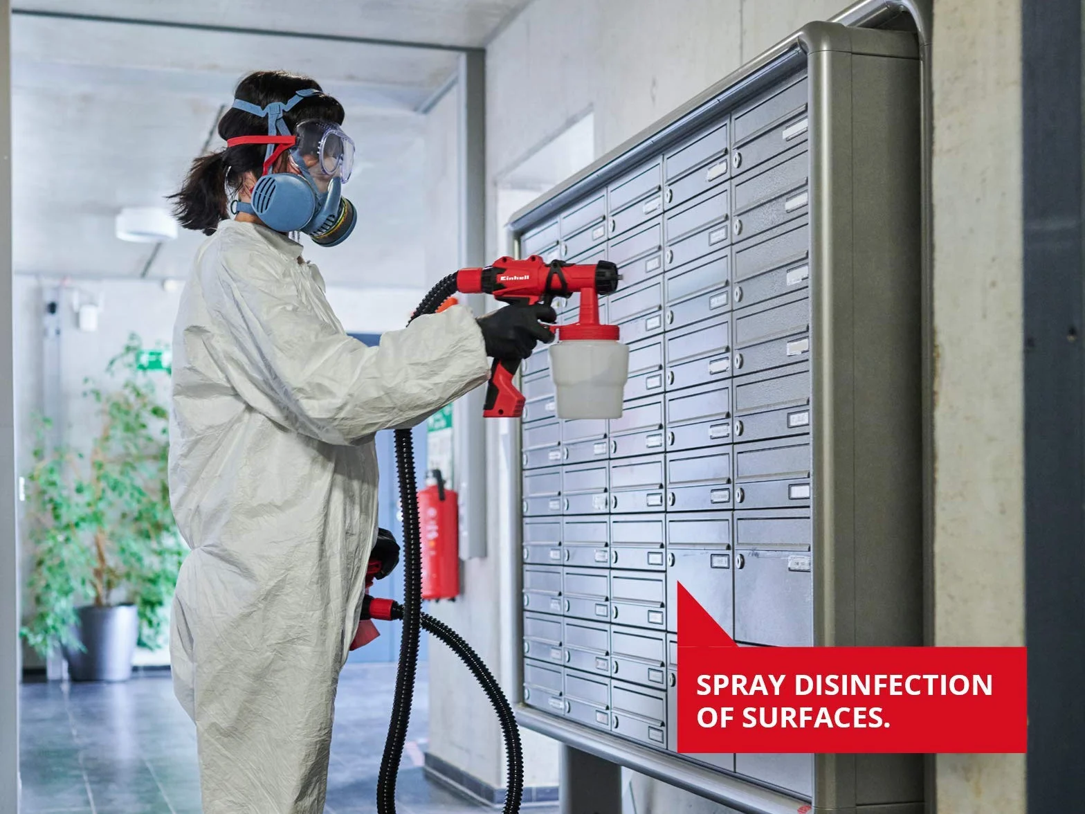 Einhell Elektryczny system natryskowy TC-SY 600 S (600 W, półstaliczny, średnie i duże powierzchnie robocze, do lakierów i lazur)