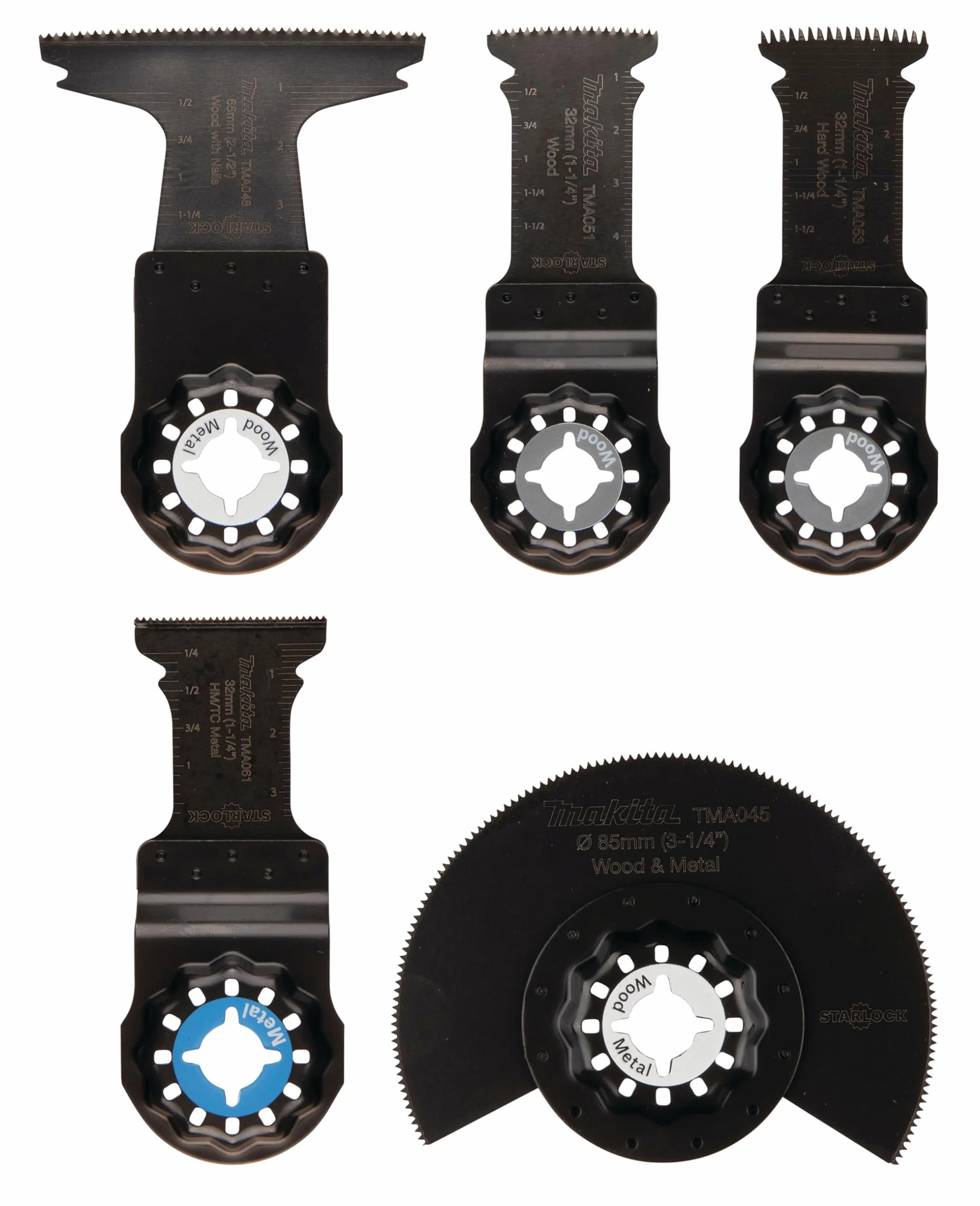 Makita E-24935 STARLOCK zestaw narzędzi wielofunkcyjnych 5-częściowy
